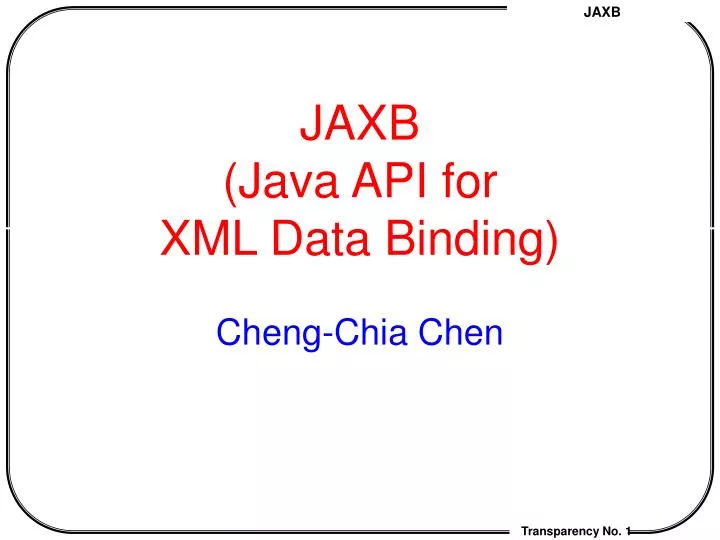 jaxb java api for xml data binding