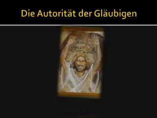 die autorit t der gl ubigen