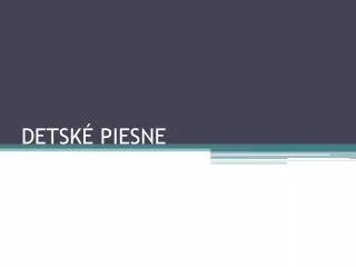 detsk piesne