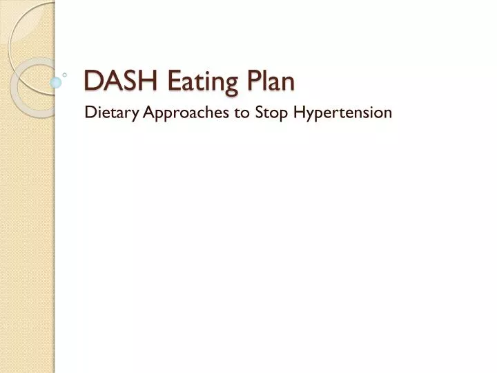 dash eating plan