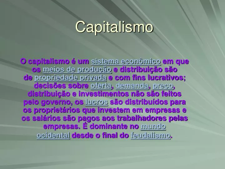 capitalismo