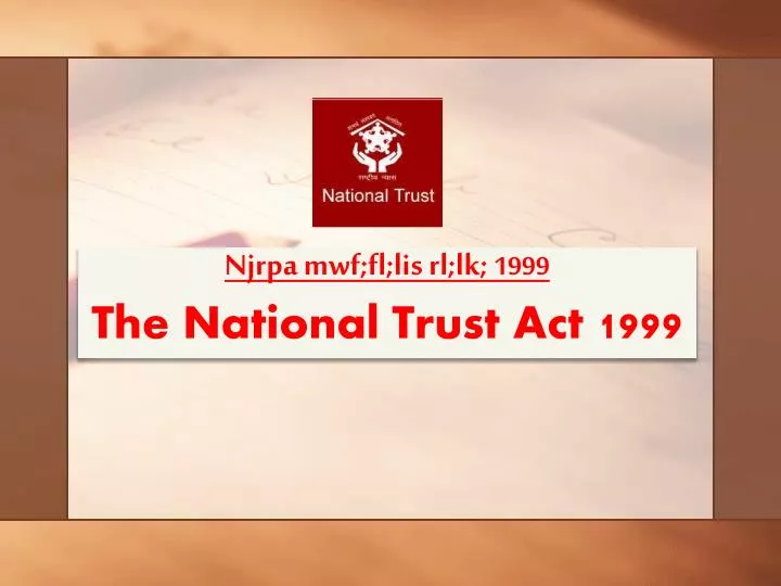 njrpa mwf fl lis rl lk 1999 the national trust act 1999