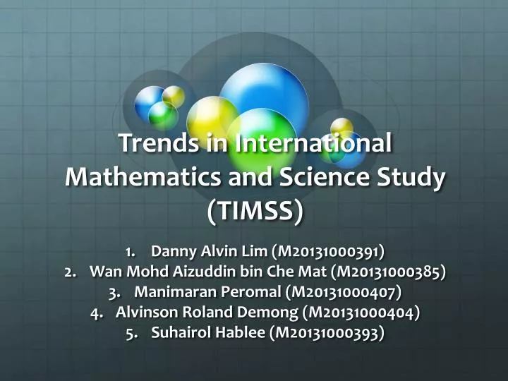 trends in international mathematics and science study timss