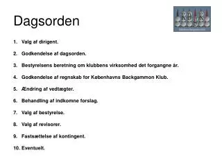 dagsorden