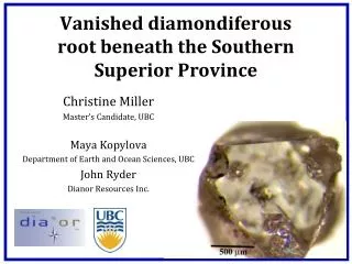 Vanished diamondiferous root beneath the Southern Superior Province