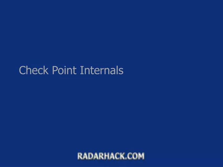 check point internals