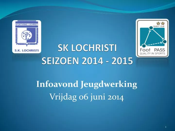 sk lochristi seizoen 2014 2015