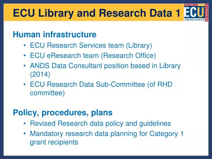 ecu library and research data 1