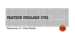 praktikum pengolahan citra