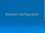 Electron Configuration - slide 1