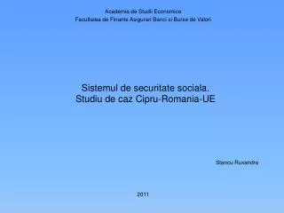 sistemul d e securitate sociala studiu de caz cipru romania ue