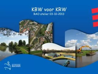 KBW voor KRW RAO atelier 03-10-2013