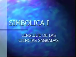 simbolica i