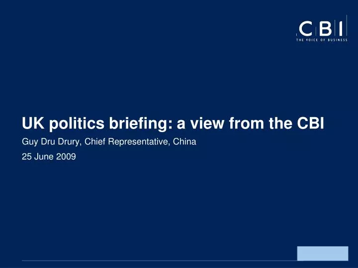 uk politics briefing a view from the cbi