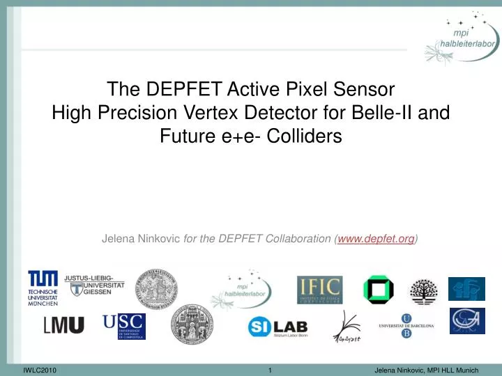 the depfet active pixel sensor high precision vertex detector for belle ii and future e e colliders