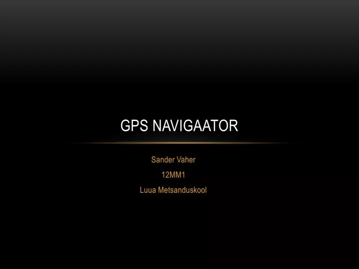 gps navigaator