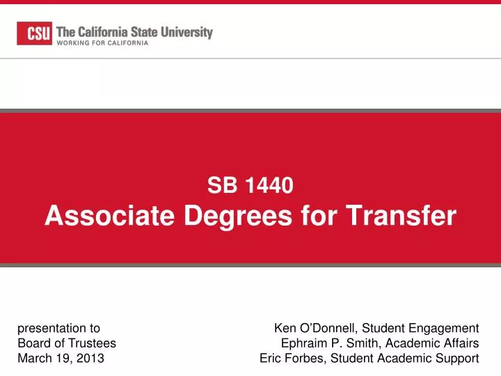sb 1440 associate degrees for transfer