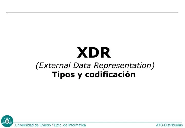 xdr external data representation tipos y codificaci n