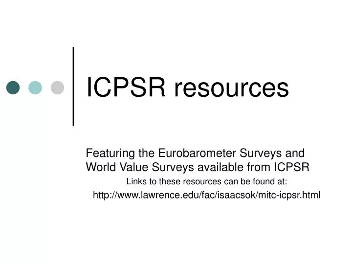 icpsr resources