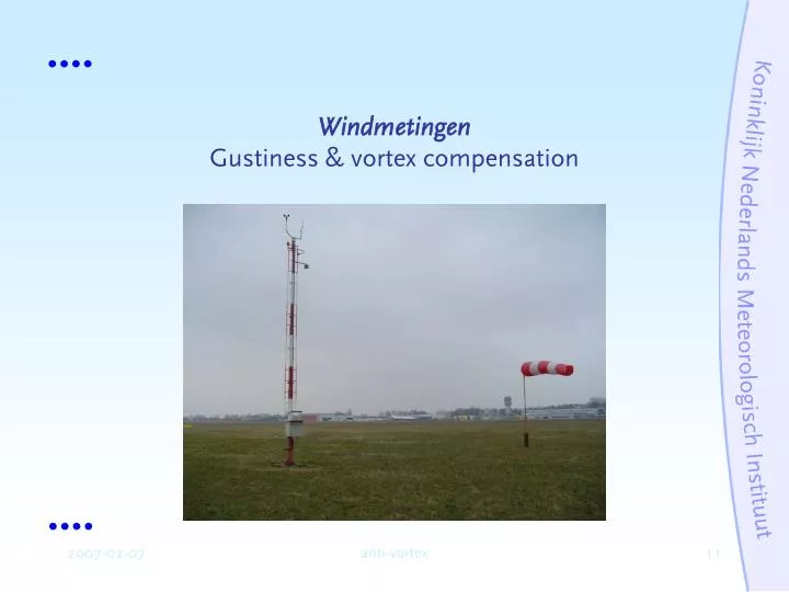 windmetingen gustiness vortex compensation