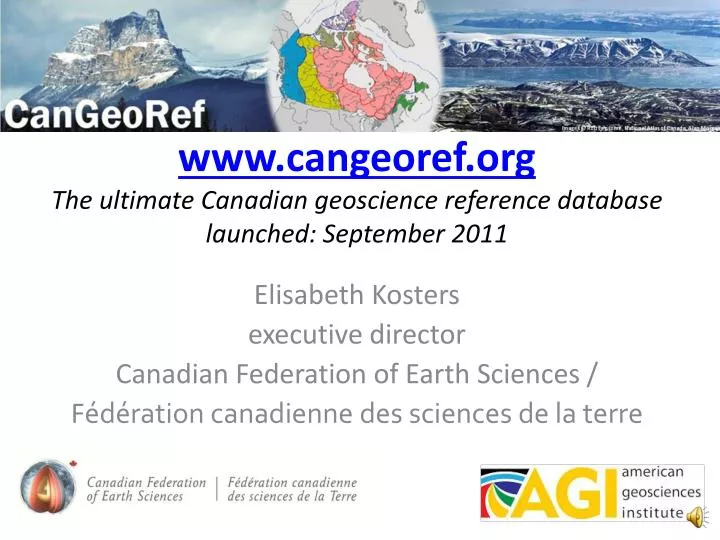www cangeoref org the ultimate canadian geoscience reference database launched september 2011