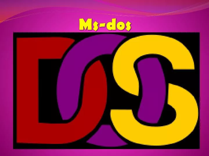 ms dos