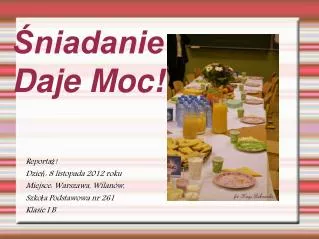 niadanie daje moc