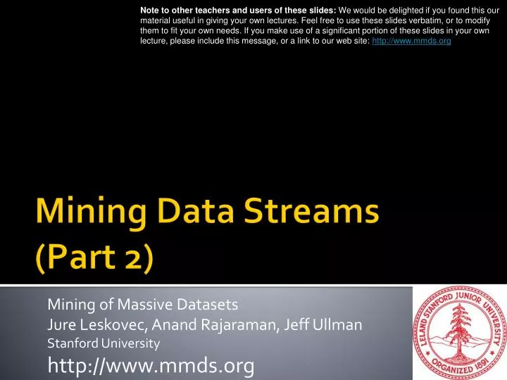 mining data streams part 2