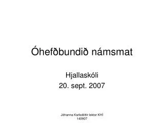 Óhefðbundið námsmat