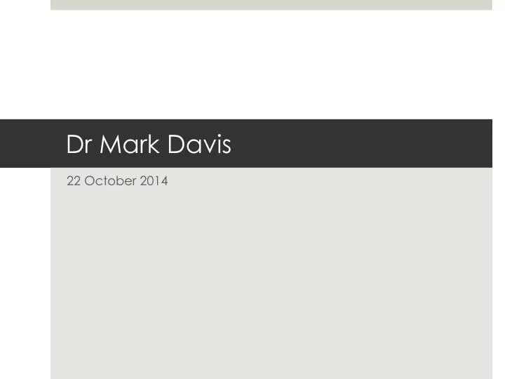dr mark davis