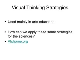 visual thinking strategies
