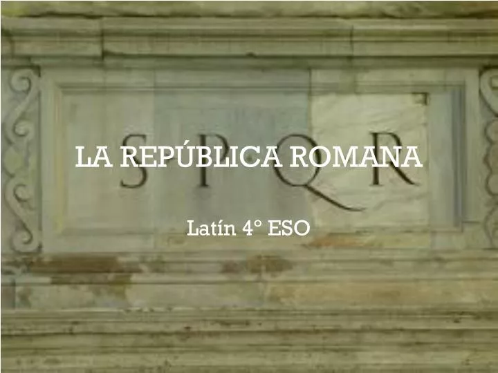 la rep blica romana