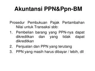 Akuntansi PPN&amp;Ppn-BM