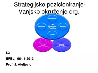 Strategijsko pozicioniranje- Vanjsk o okruženje org.