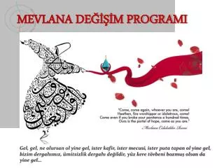 mevlana de m programi