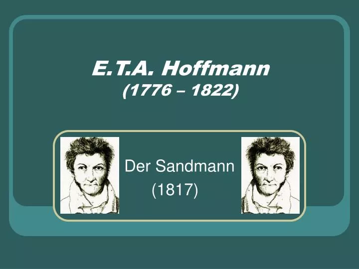 e t a hoffmann 1776 1822
