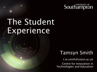 The Student Experience