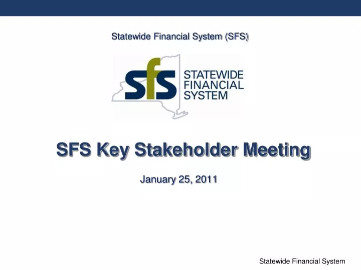 sfs key stakeholder meeting