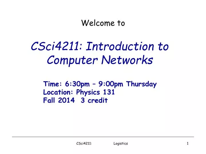 csci4211 introduction to computer networks