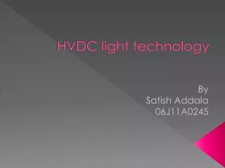HVDC light technology