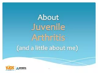 About Juvenile Arthritis