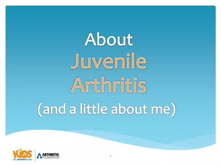 about juvenile arthritis