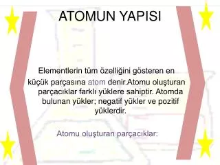 atomun yapisi