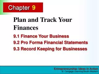 Plan and Track Your Finances