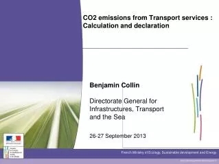 CO2 emissions from Transport services : Calculation and declaration