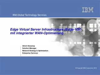 Edge Virtual Server Infrastructure (Edge-VSI) mit integrierter WAN-Optimierung