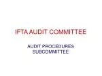IFTA AUDIT COMMITTEE - slide 1