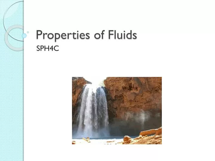 properties of fluids