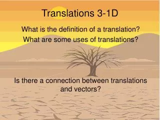 Translations 3-1D