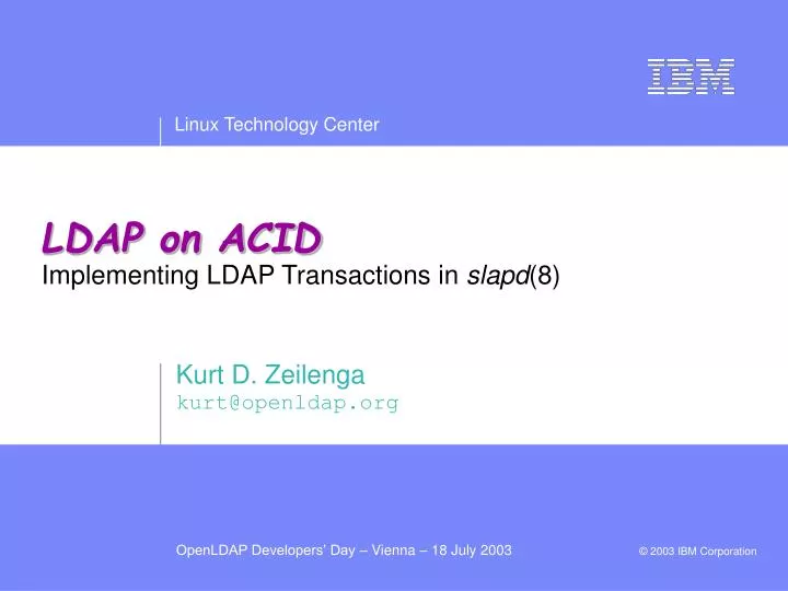 ldap on acid implementing ldap transactions in slapd 8